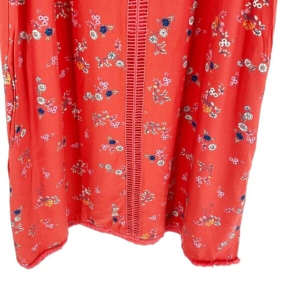 ModCloth Coral Whimsical Wildflowers Shift Dress Size M - Picture 9 of 16